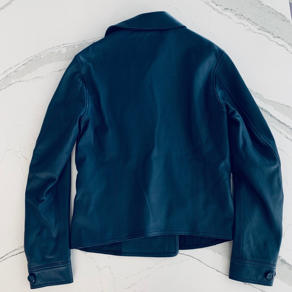 Luxury Sheep Leather Porter Classic Navy Jacket XS, NWOT - Picture 4 of 7